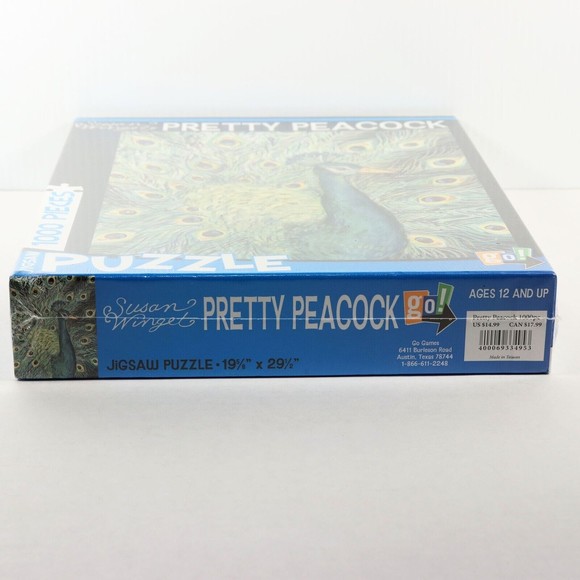 Susan Winget Pretty Peacock Jigsaw Puzzle NEW Sealed 1000 pieces 19.6 x 29.5 Go! - Picture 4 of 7